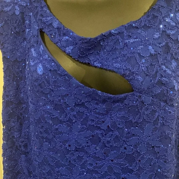 20 Roz & Ali blue sparkle dress - NWT - Picture 2 of 6